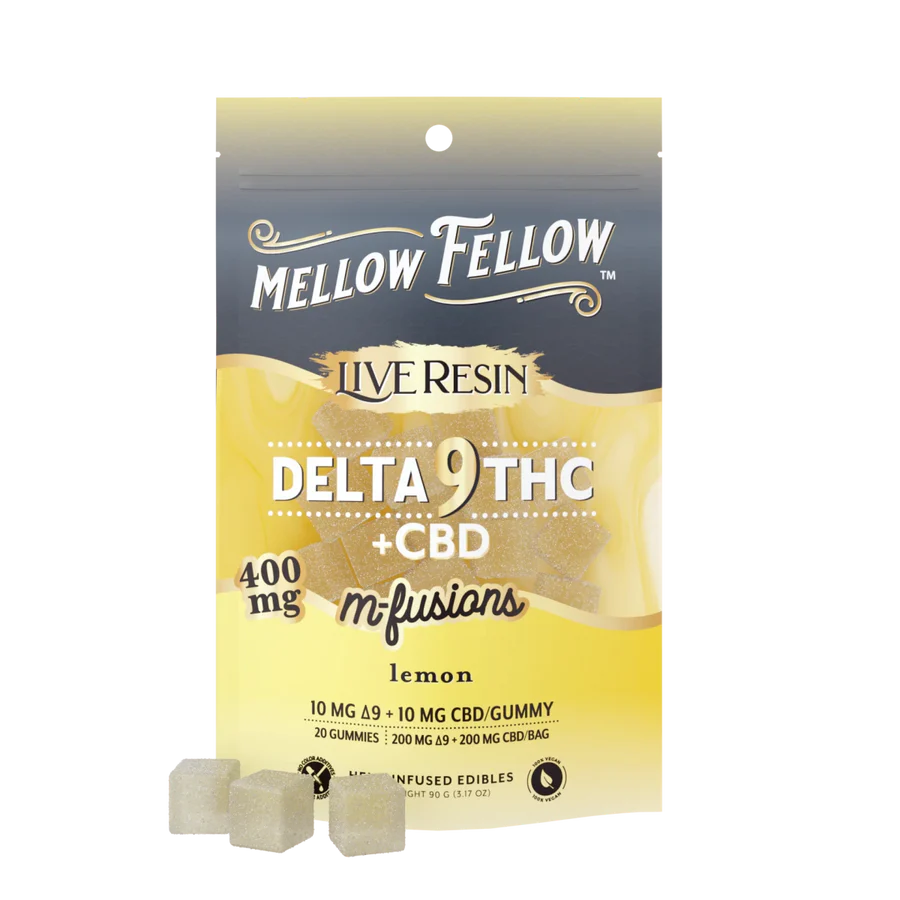 Mellow Fellow Lemon Live Resin 10mg D9 10mg CBD