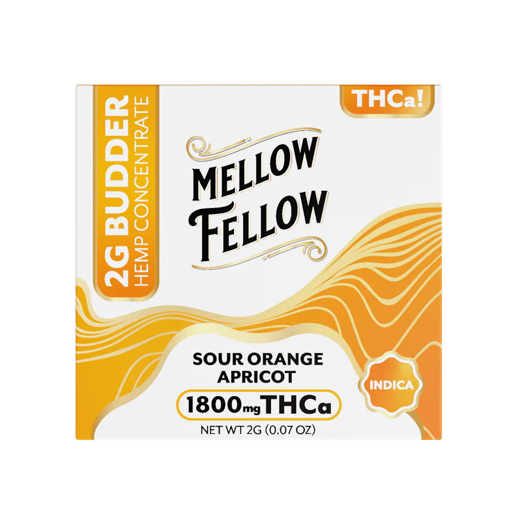 Mellow Fellow THCa Budder Sour Orange Apricot